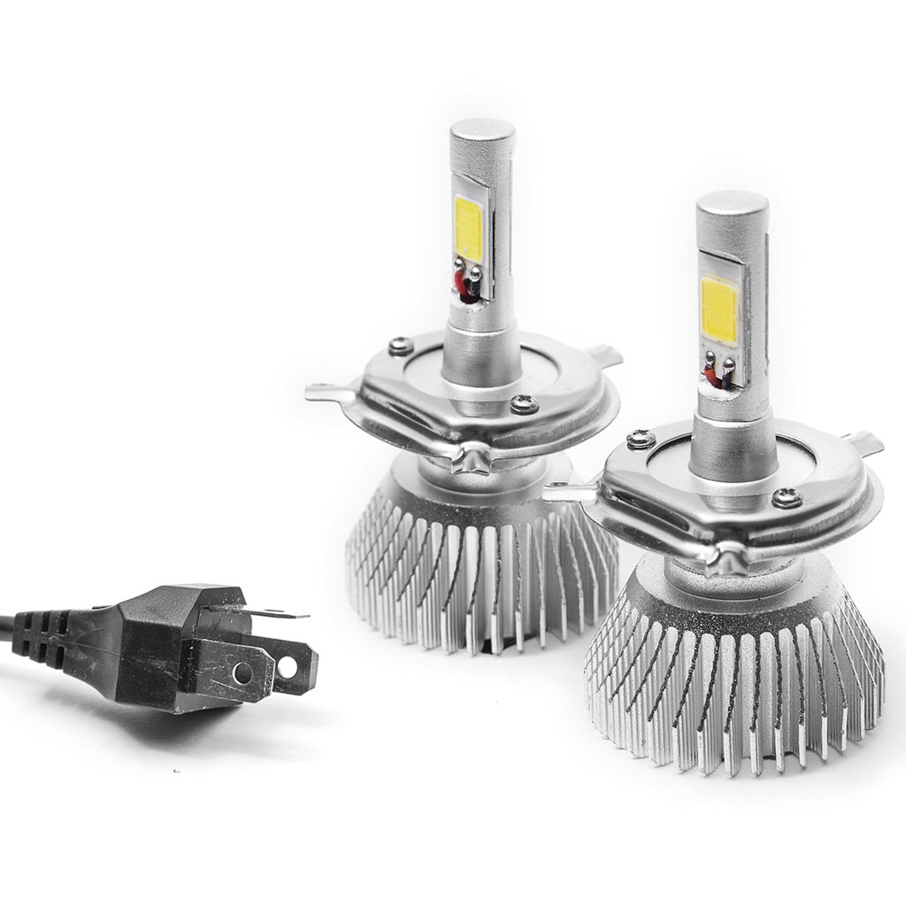 Biltek LED High Beam Conversion Bulbs Compatible with Derby Atlantis (H4 / 9003/HB2 (High/Low Beam) Bulbs)
