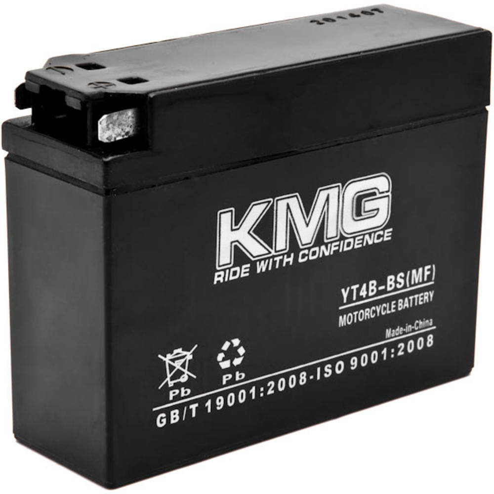 KMG YT4B-BS Battery Compatible with Yamaha TTR50E 2006-2007 Sealed Maintenance Free 12V Battery High Performance SMF OEM Replacement