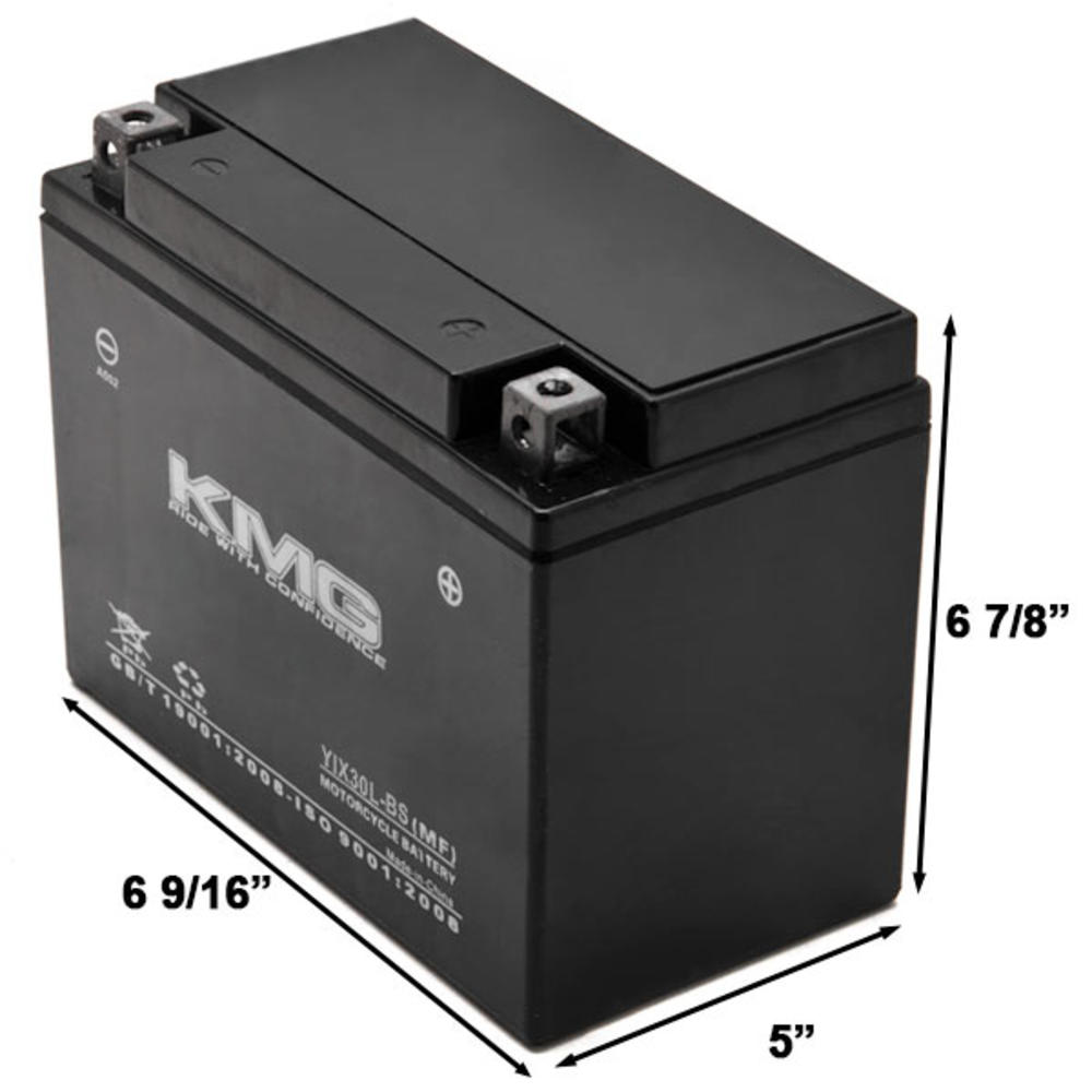 KMG YIX30L-BS Battery Compatible with Polaris 800 Sportsman 2005-2012 Sealed Maintenance Free 12V Battery High Performance SMF OEM