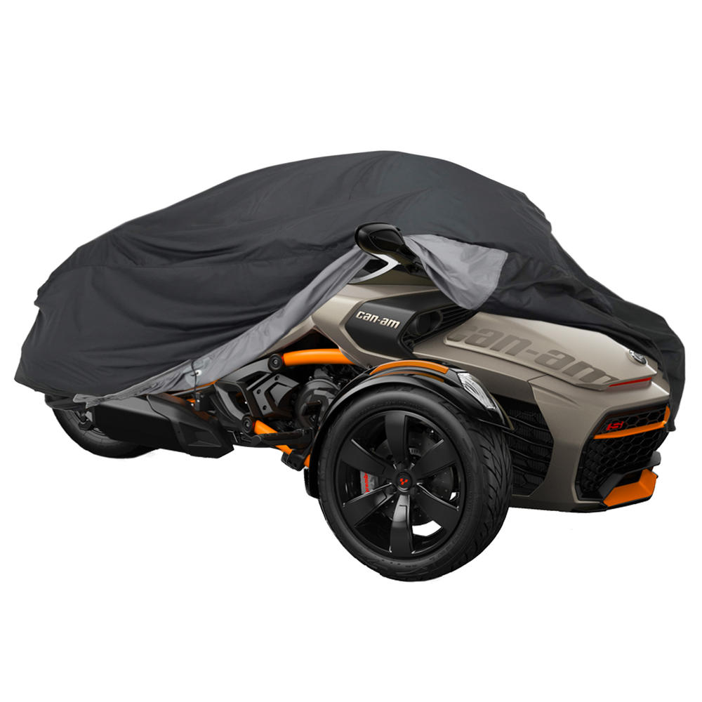 North East Harbor Full Cover Compatible with Can-Am Spyder 2014-2022 F3-T Models (Without Trunk) | Waterproof, Weather Resistant Fabric, Black