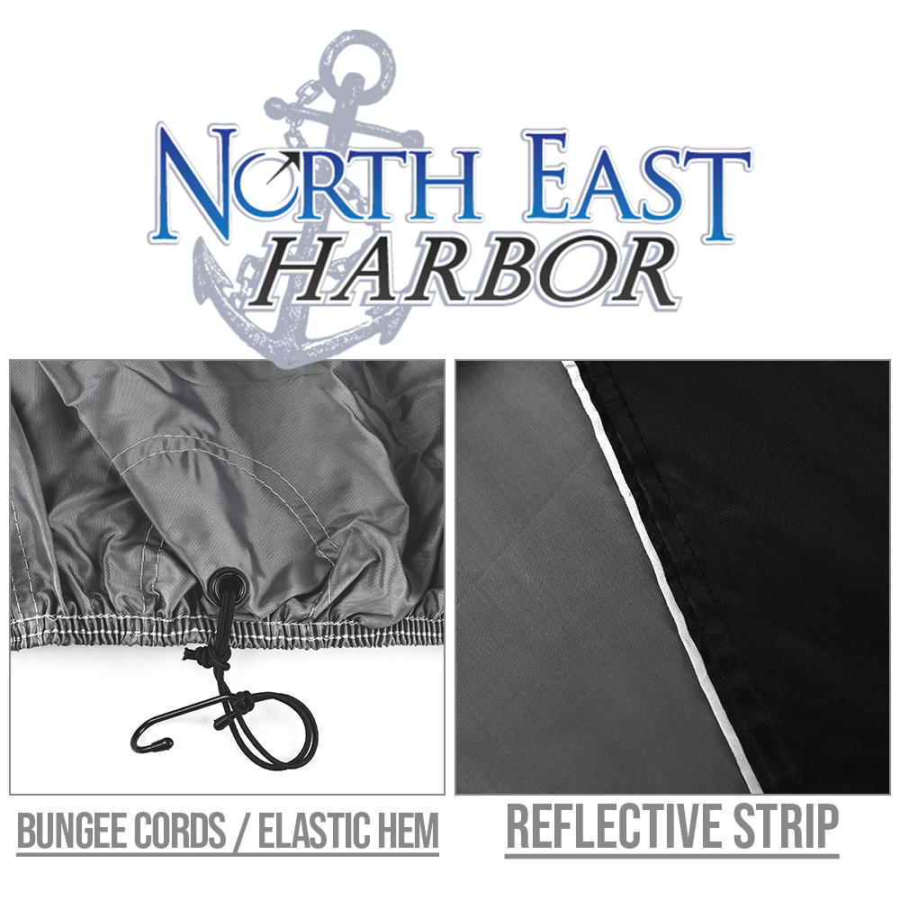 North East Harbor Full Storage Cover Compatible with 2012-2015 Can-Am Spyder ST | Waterproof, Weather Resistant Fabric, Black