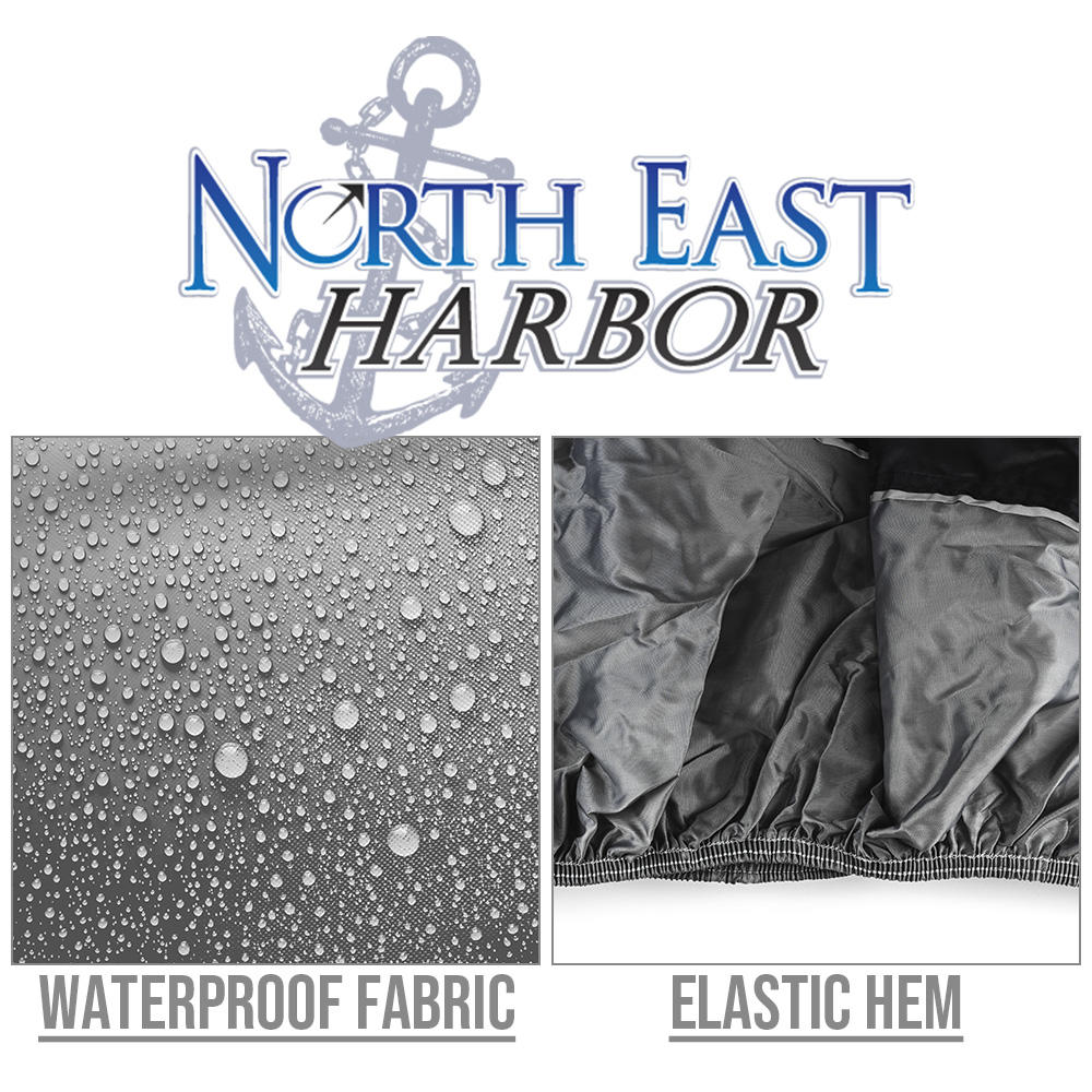 North East Harbor Full Storage Cover Compatible with 2009-2022 Can-Am Spyder RT | Waterproof, Weather Resistant Fabric, Black