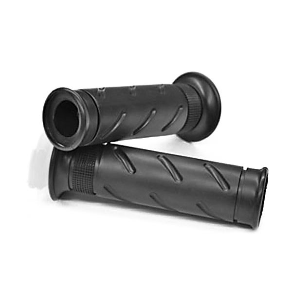 Krator Black Motorcycle Handle Bar Hand Grips 7/8" Pair Compatible with Honda CB 900 CB900F 599 919