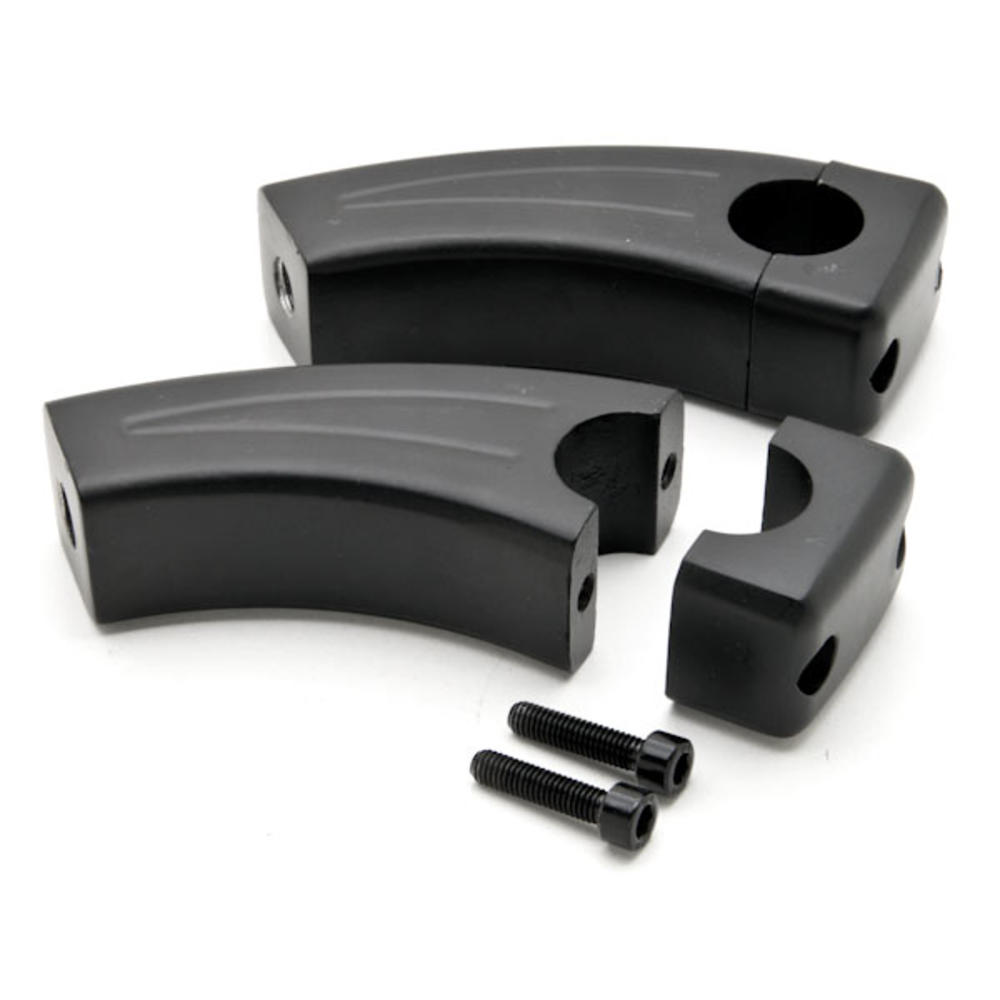 Krator 3.5" Black Motorcycle Handlebar Pullback Risers Compatible with Yamaha Stratoliner Midnight Deluxe