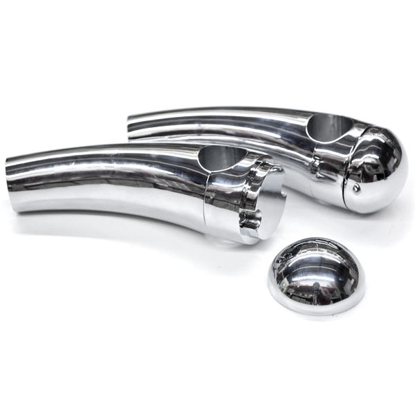 Krator Custom Chrome Motorcycle 1" Handlebar 4.5" Risers Compatible with Victory Kingpin Deluxe 8-Ball Tour Ness