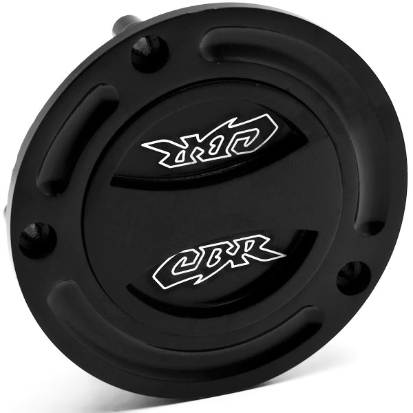 Krator Black Keyless Gas Cap Twist Off Fuel Tank Cap Logo Compatible with Honda CBR 1000R 2011