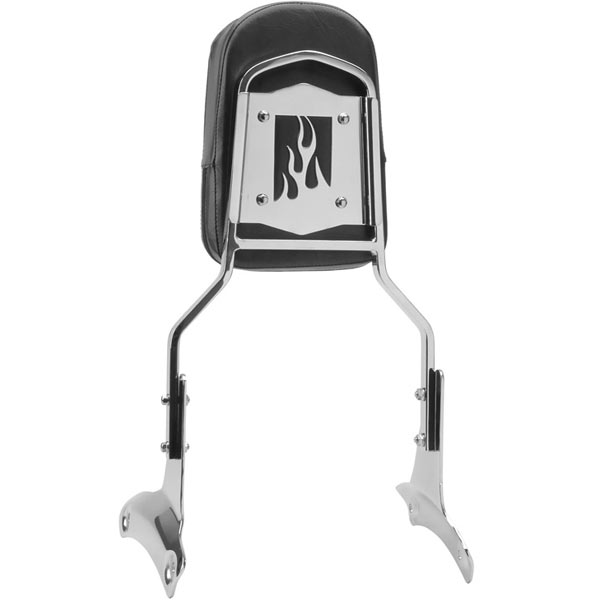 Krator Sissy Bar Backrest Motorcycle Passenger Seat Pad Compatible with 1997-2003 Honda Shadow ACE 400 / VT400