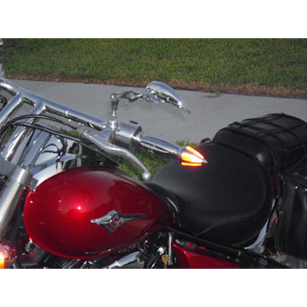 Krator Motorcycle Hand Grips 1 Inch Handlebar Bars Pair Compatible with Suzuki Savage LS 650