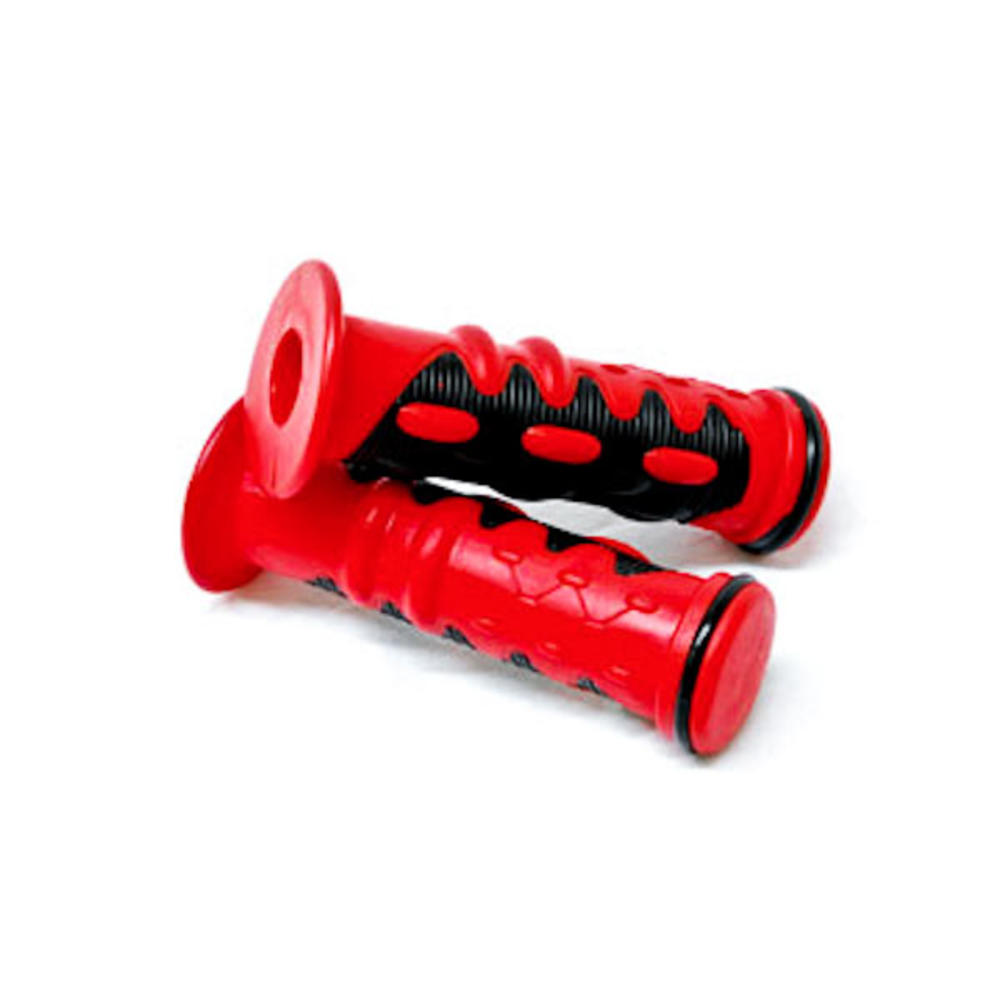 Krator ATV / PWC Gel Hand Grips Red Left & Right Handgrip Compatible with Honda Rincon