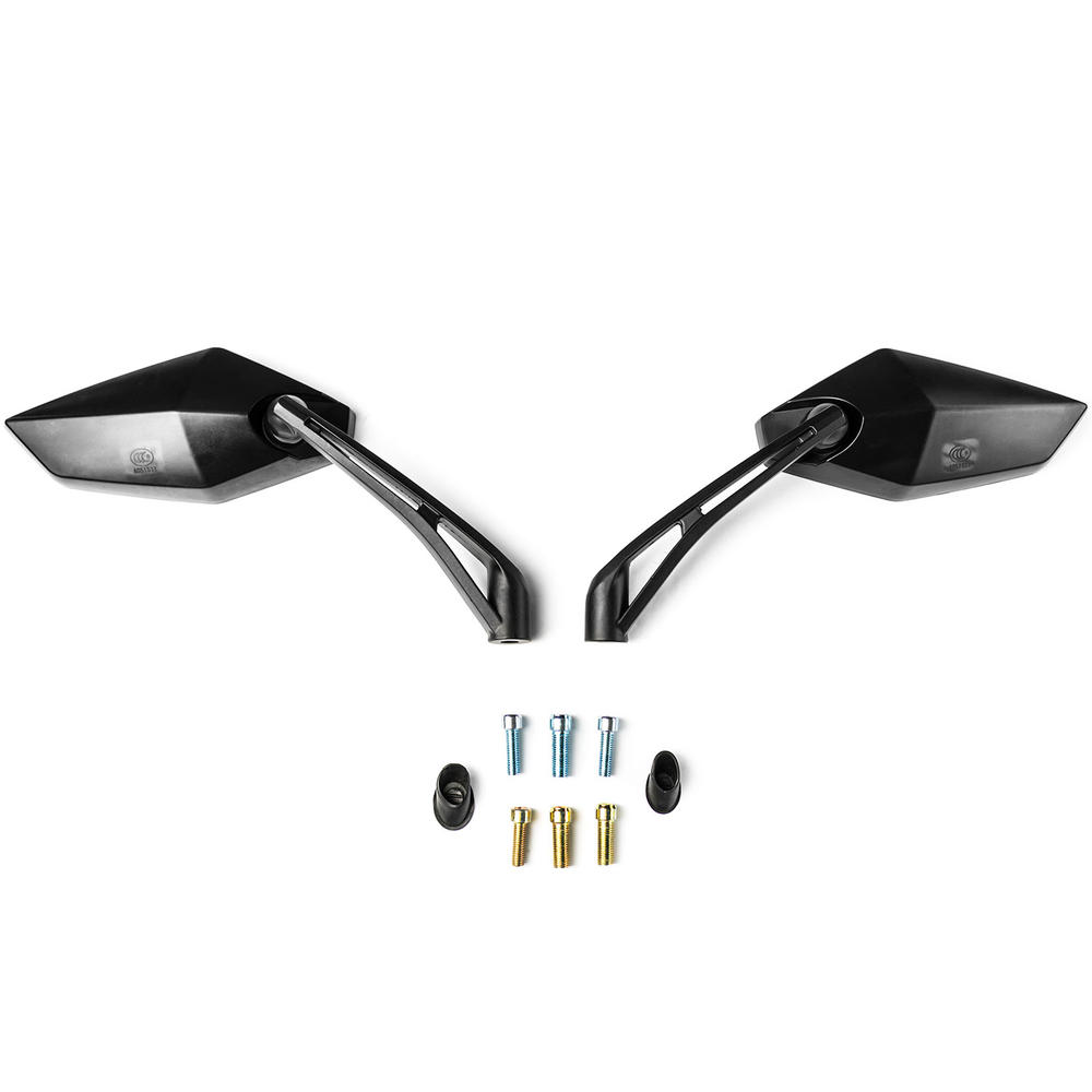 Krator Universal Black Motorcycle Mirrors Compatible with Kawasaki VN Vulcan Classic MeanStreak Nomad 1600