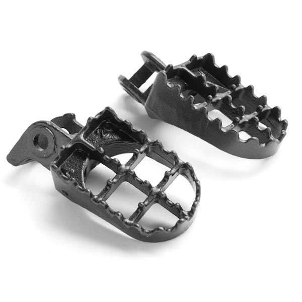 Krator MX Foot Pegs Motocross Dirt Bike Footrests L & R Compatible with 1988-1990 Honda CR125R