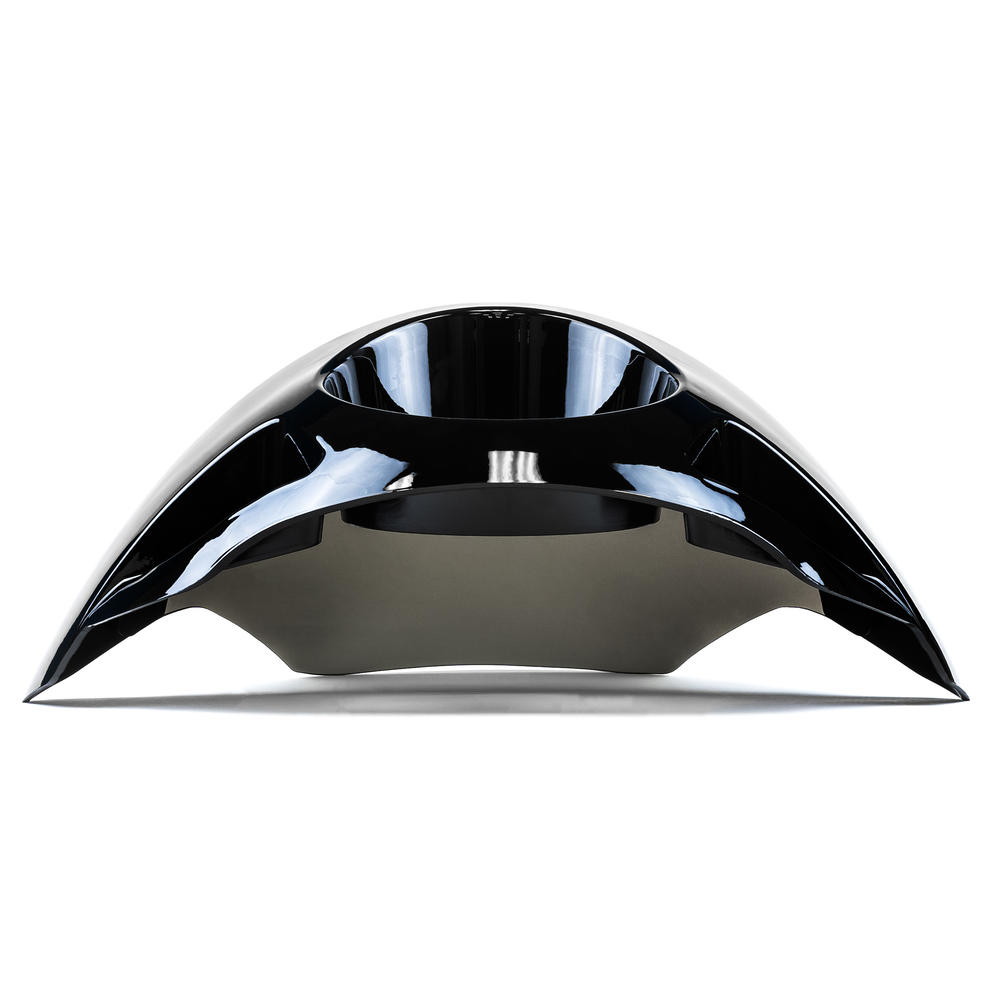 Krator 22"H Universal Smoke Windshield Headlight Fairing Compatible with Harley Davidson XL883R Sportster 883 Roadster 2013-2015