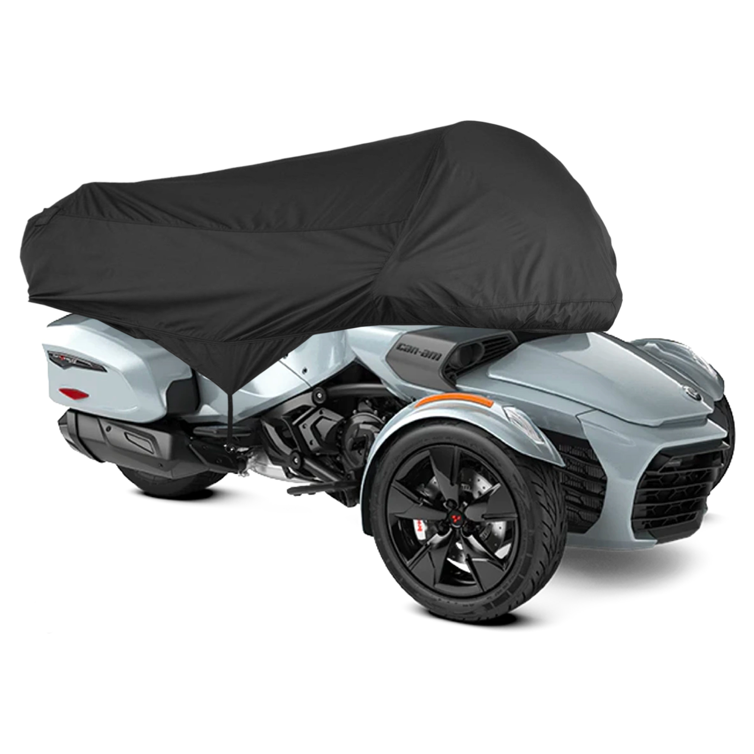 North East Harbor Half Cover Compatible with Can-Am Spyder 2016-2022 F3-T Models (With Trunk) | Waterproof, Weather Resistant Fabric, Black
