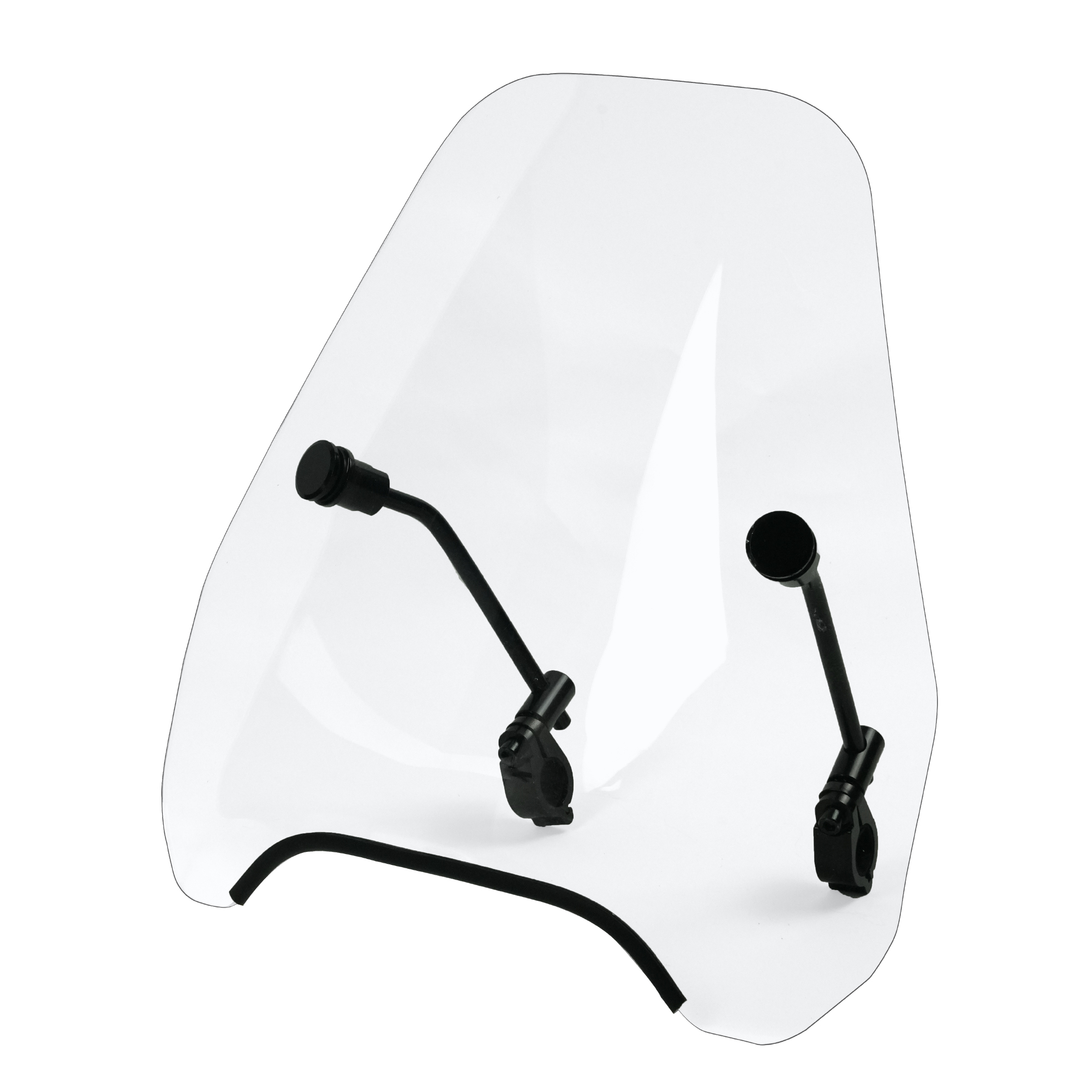 Krator 15" Clear Tinted Windscreen Windshield Compatible with Victory Vegas (2003-2012) Fits 7/8" or 1" Handlebars