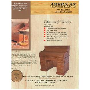 American Furniture Design Roll Top Desk Woodworking Plans Table