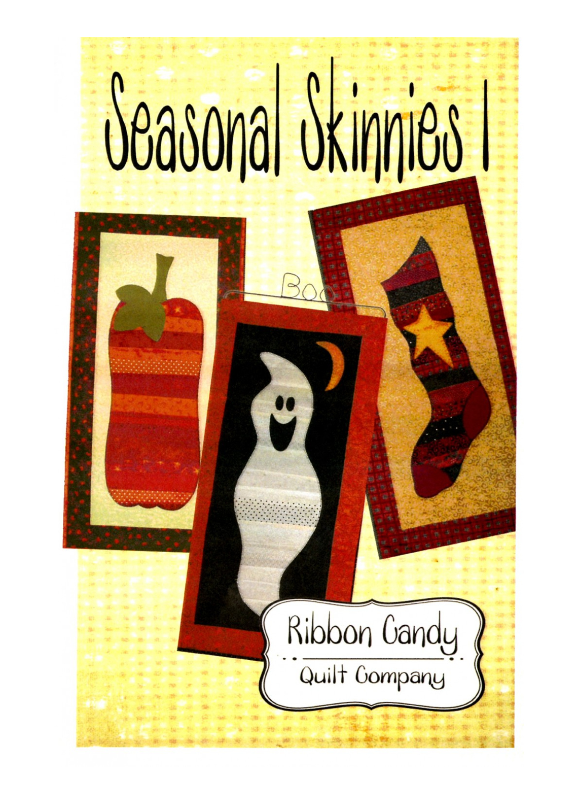 Ribbon Candy Quilt Company Seasonal Skinnies Halloween Themed Fusible Applique Pattern