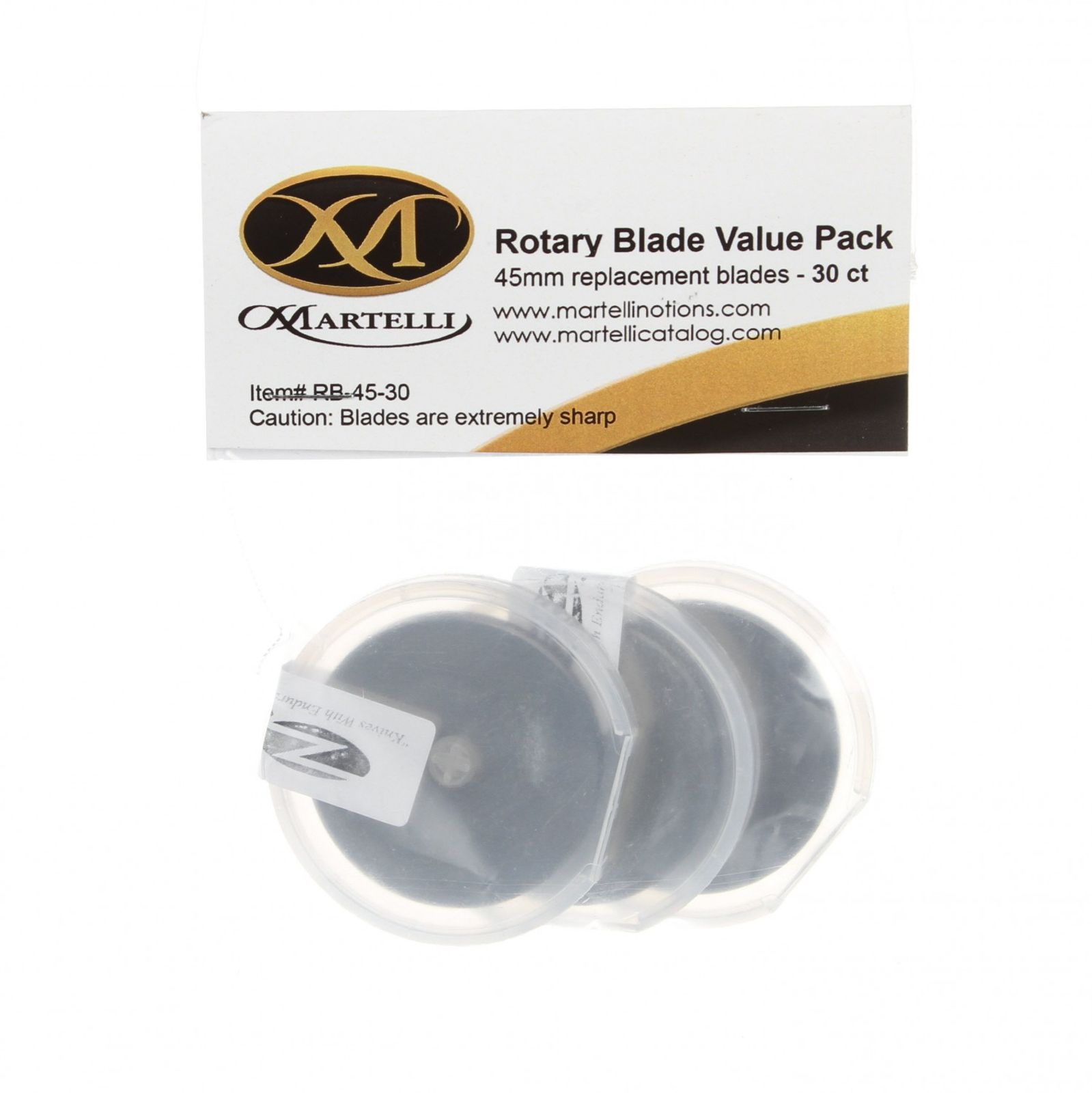 Martelli Rotary Blade 45mm Replacement Value Pack 30 Count