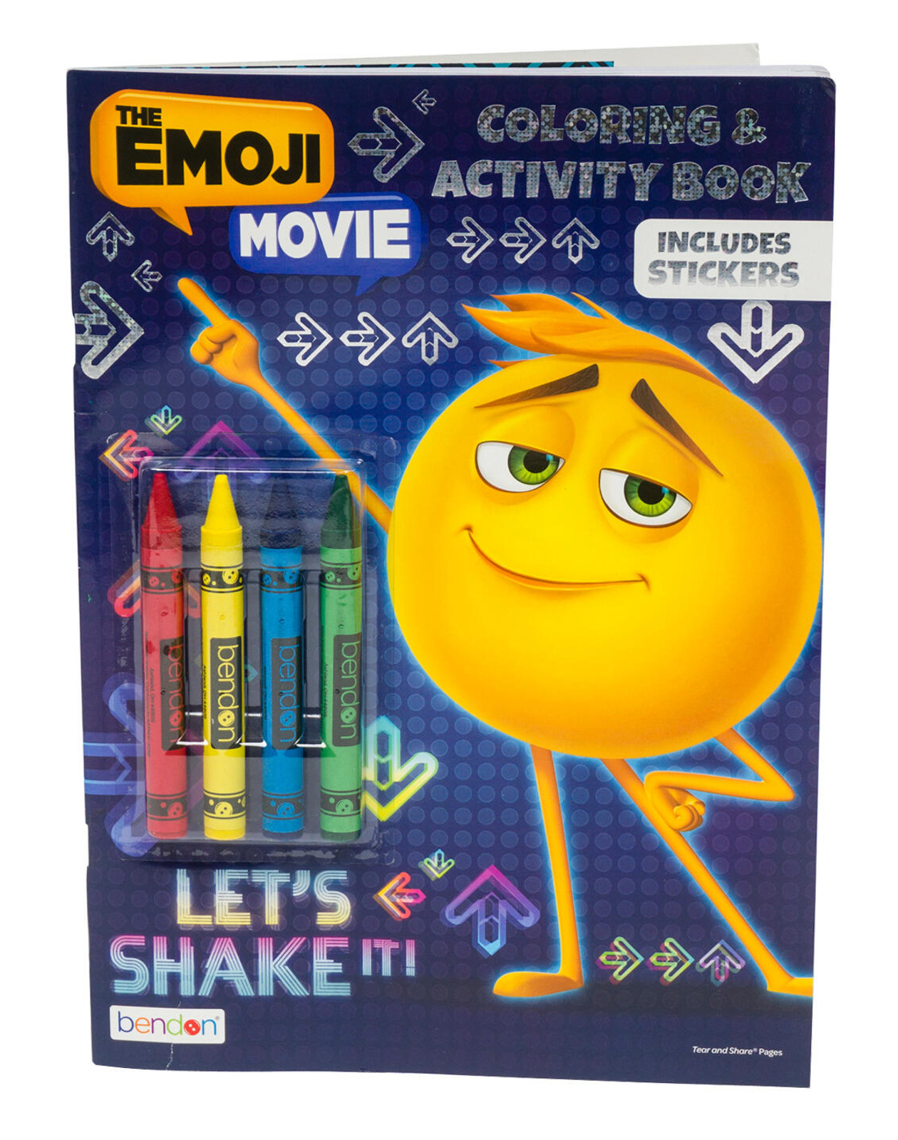 Bendon The Emoji Movie Coloring and Activity Book with Crayons