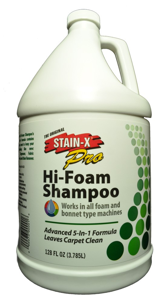 Stain-X Hi Foam Carpet Shampoo 1 gallon Foam Carpet Shampoo 1 gallon