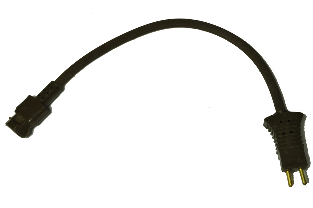 Filter Queen Electric Hose Pigtail Cord, Male/Female ends, color brown, 11 11" Pigtail Cord, Brown, Male/Female