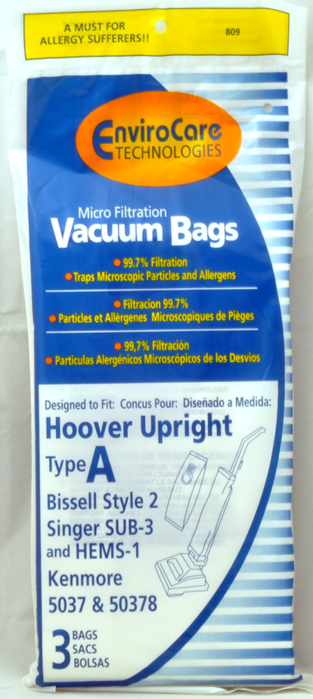 Hoover Style A Upright Vacuum Cleaner Bags Style A Upright Vacuum Cleaner Bags 3pk