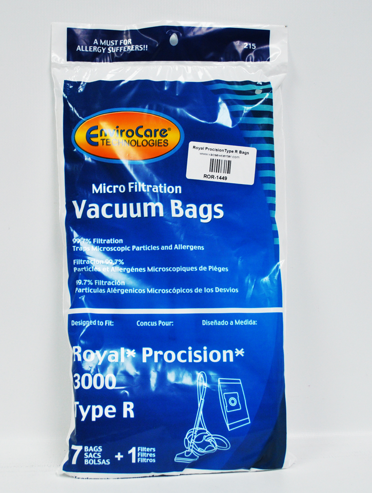 Envirocare Royal Precision 3000 Type R Canister Vacuum Cleaner Bag