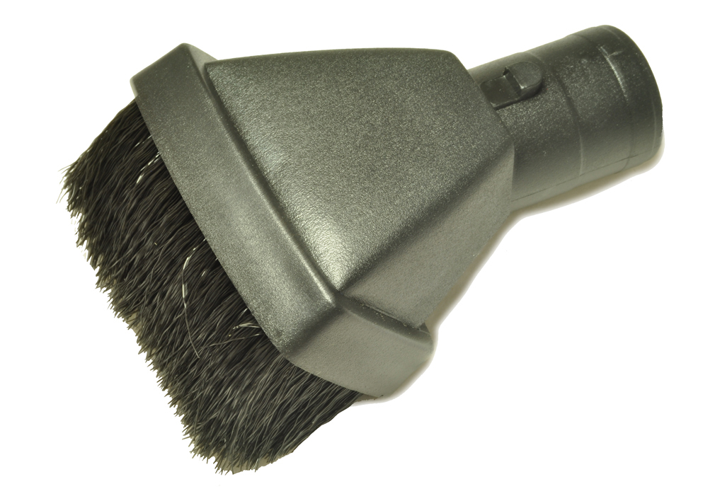 Hoover Canister Vacuum Cleaner Dust Brush With Locking Button Dust Brush, Square, Black, Nylon Bristles