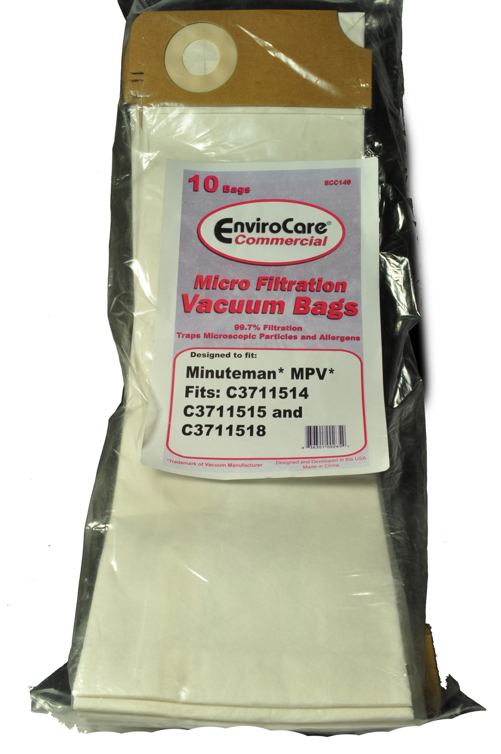 Envirocare Commercial Vacuum Cleaner Bag SC-14-2402-03