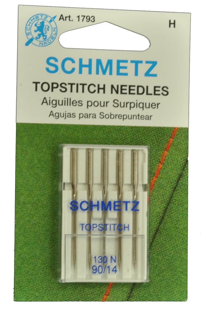 SCHMETZ Top Stitch Needles Size 14 Top Stitch Sewing Needles Size 14, 5 PK