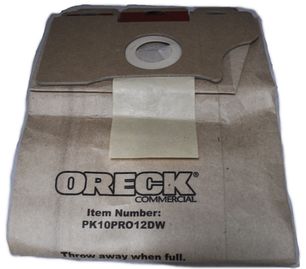 Oreck Commercial Upright Pro 12 Vaccum Bags, 10 Per Pack