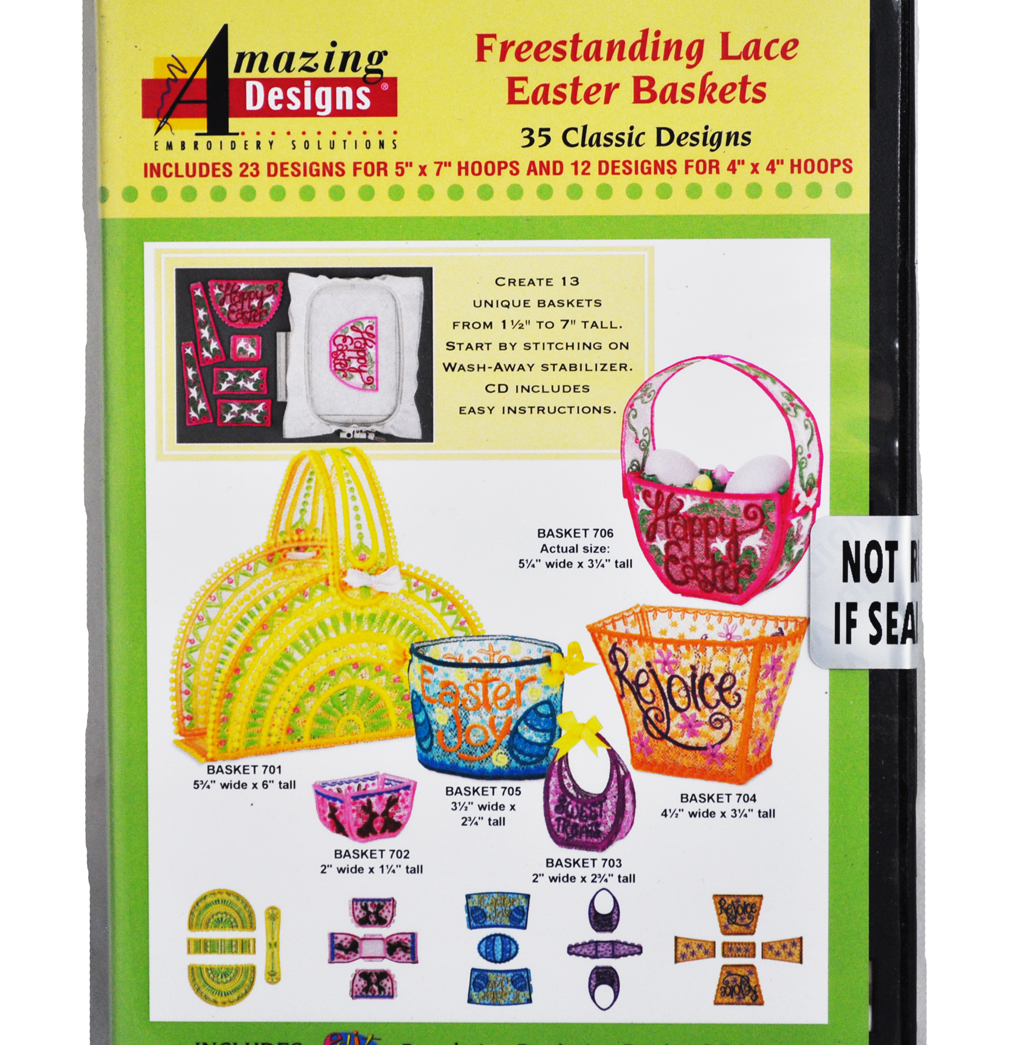 Amazing Designs Freestanding Lace Easter Baskets 35 Classic Designs  ADC-243