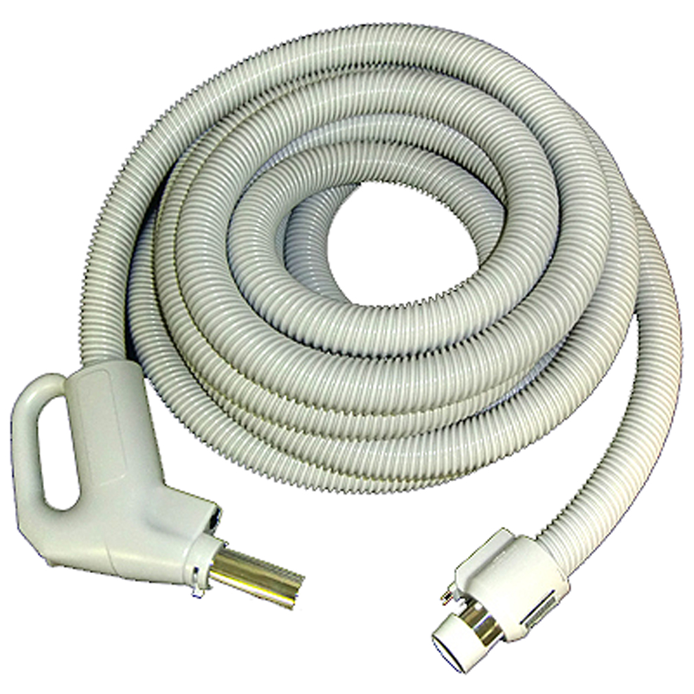Central Vacuum Hose 35ft Dual Switching Hose Crushproof Direct Connect Gas Pump