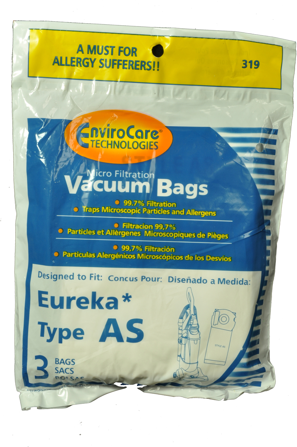 Envirocare Eureka Type AS Vacuum Bags ER-1432