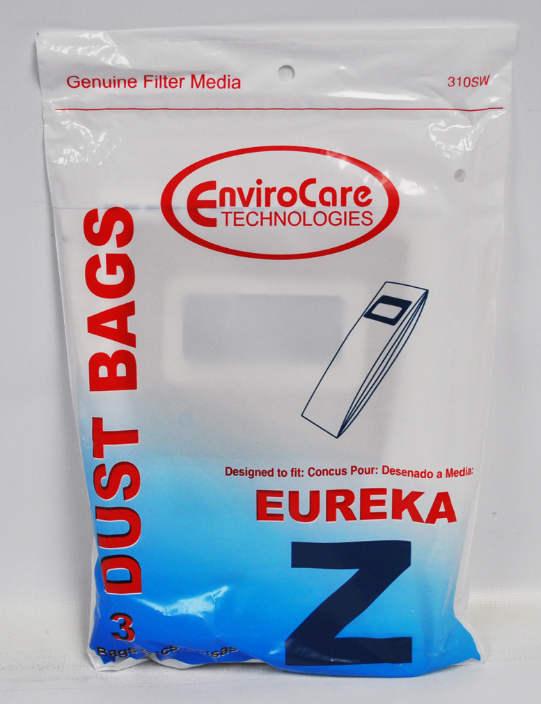 Envirocare Eureka Type Z Upright Vacuum Bags 310SW 3 Pack