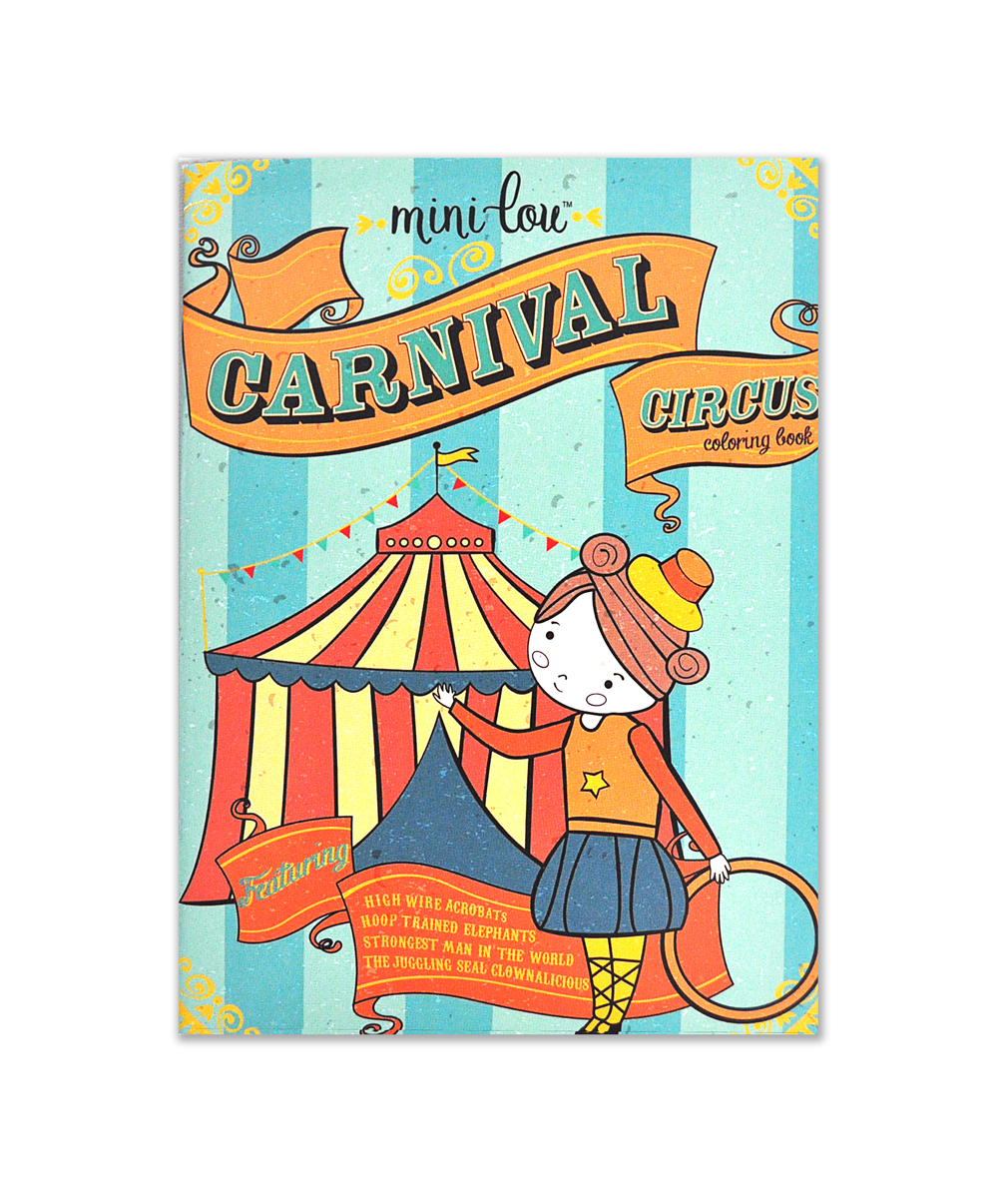 MiniLou Carnival Circus Coloring Book
