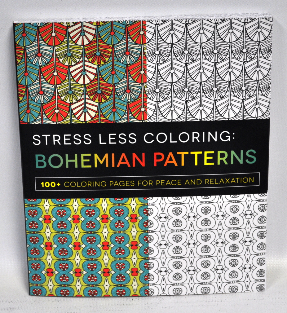 Adams Stress Less Coloring Bohemian Patterns Coloring Book