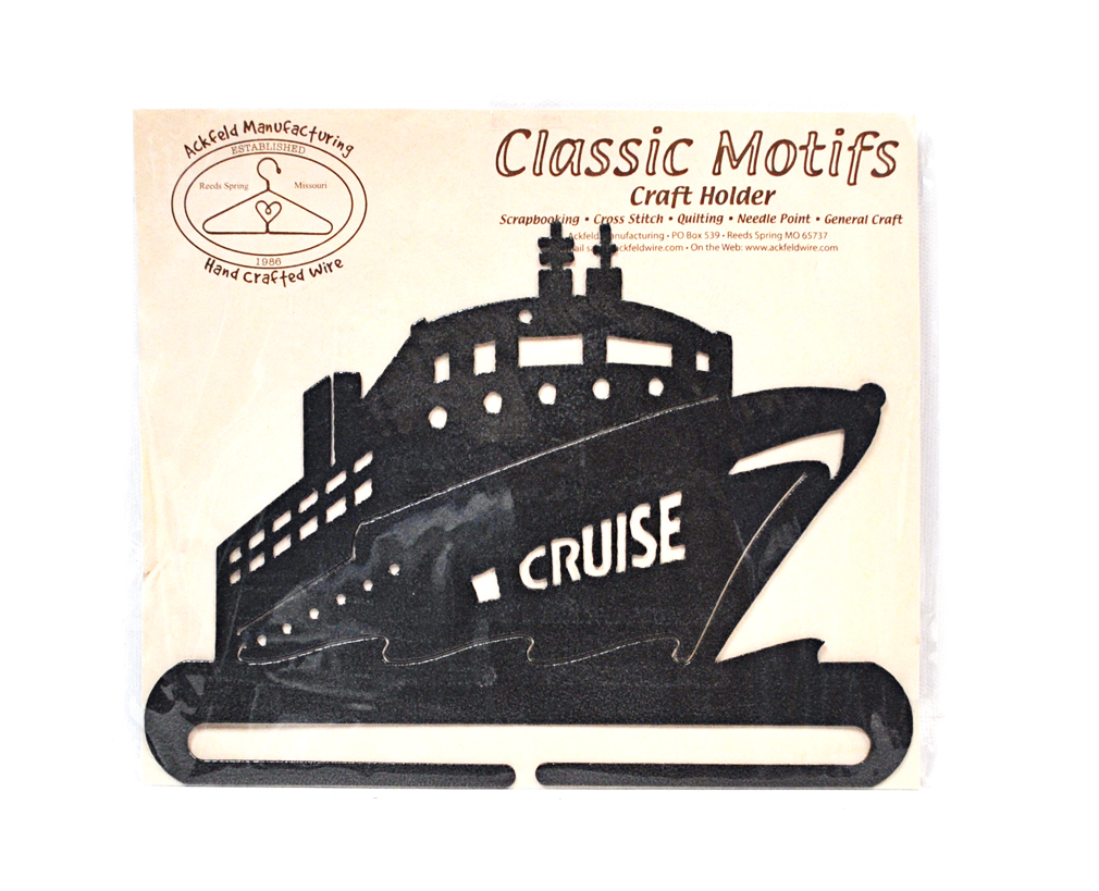 Ackfeld Classic Motifs Cruise Ship 6 Inch Charcoal Split Bottom Craft Holder