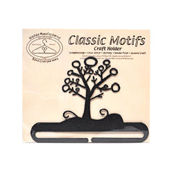 Ackfeld Classic Motifs Winter Tree 6 Inch Charcoal Split Bottom Craft Holder