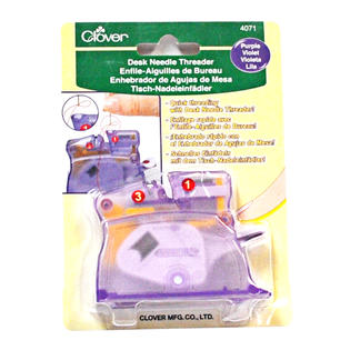 Clover Desk Needle Threader Purple 4071