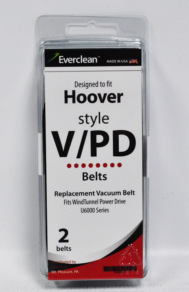 EVERCLEAN Generic Hoover V and Windtunnel Vacuum Belts 2 Pack