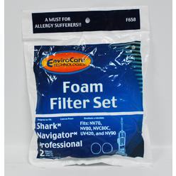 Envirocare Enivrocare Envirocare Shark Navigator Professional Foam Filter Set F658