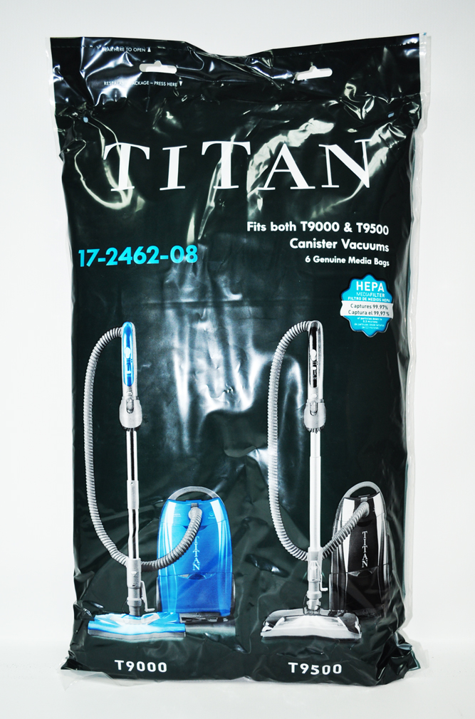 Titan Titian T9000 and T9500 Canister HEPA Vacuum Bags