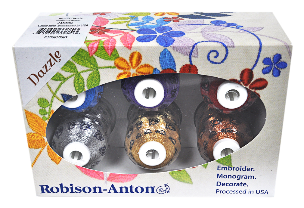 Robison-Anton Metallic Mini King 6 Spool Gift Pack - Dazzle