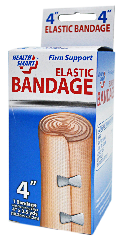 HealthSmart Health Smart Elastic Bandage 4 Inch by 3.5 Yards
