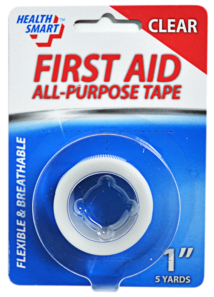 HealthSmart Health Smart First Aid Clear Tape 1 Inch by 5 Yards