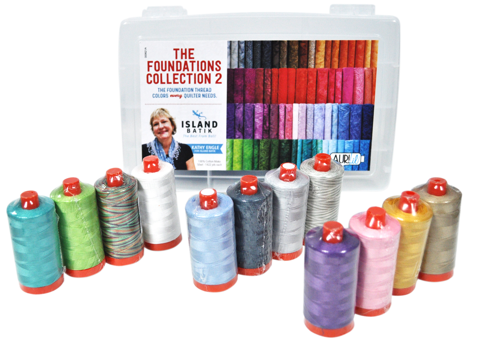 Aurifil The Foundations Collection 2 Thread Kit 50wt 12 Large Spools