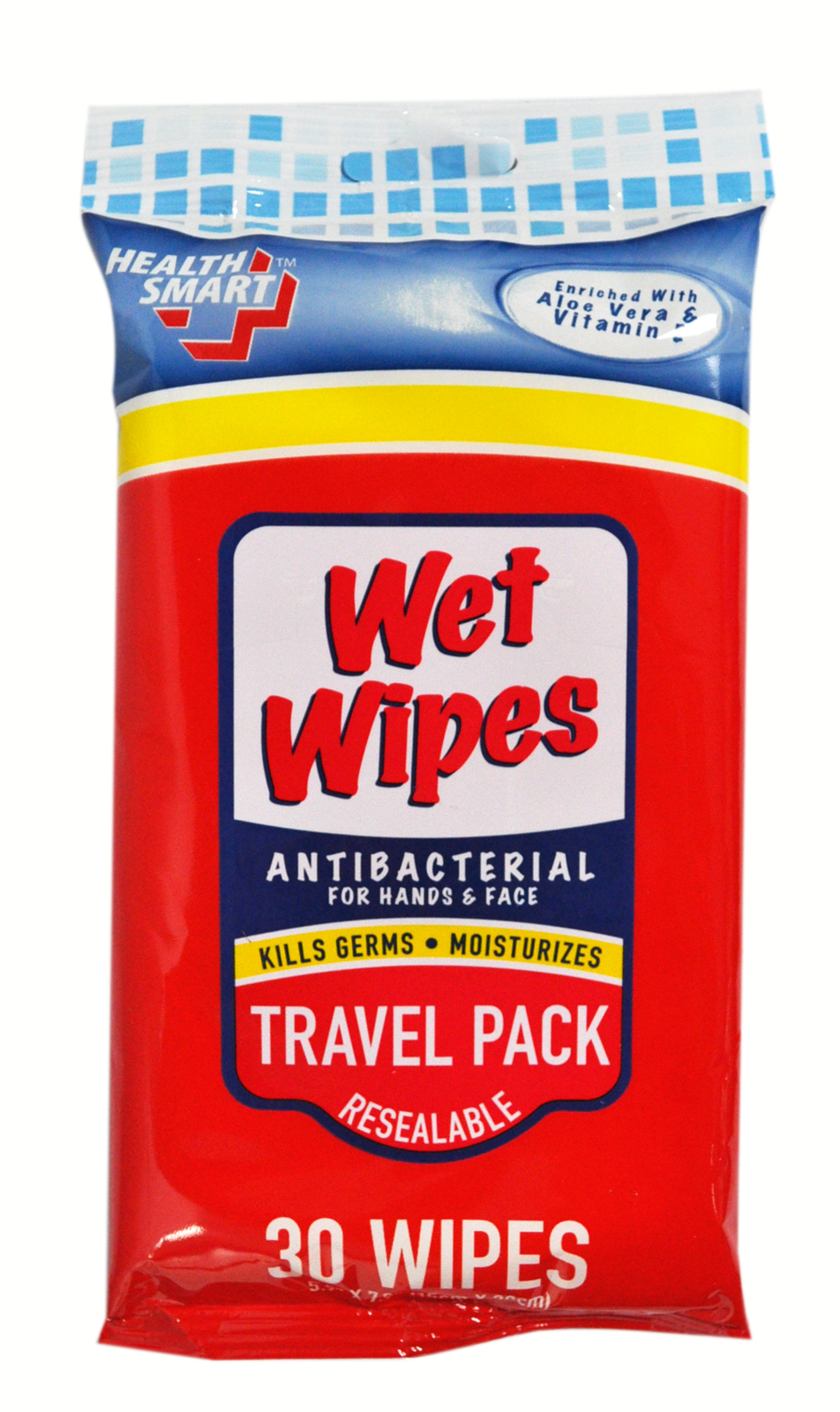 Health Smart Antibacterial Wet Wipes Travel Size