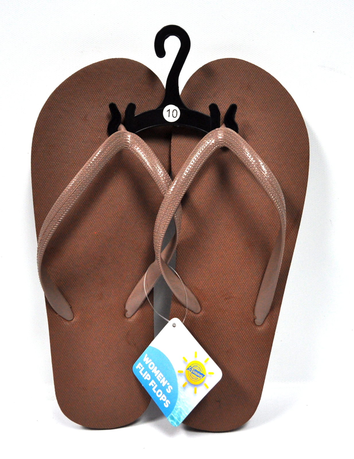 Generic Womens Flip Flops Size 10 Brown