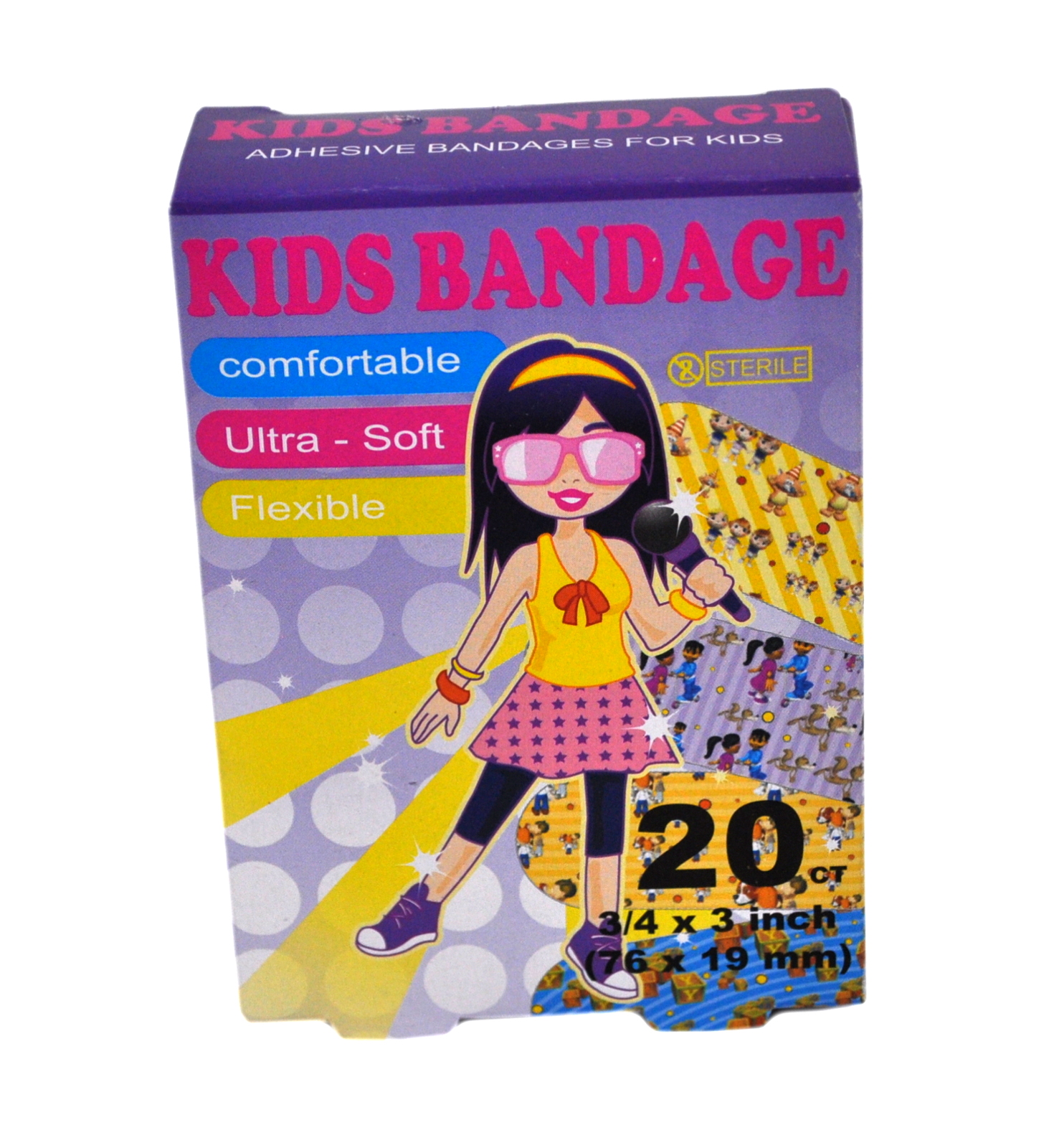 Generic Pop Singer Themed Kids Bandages