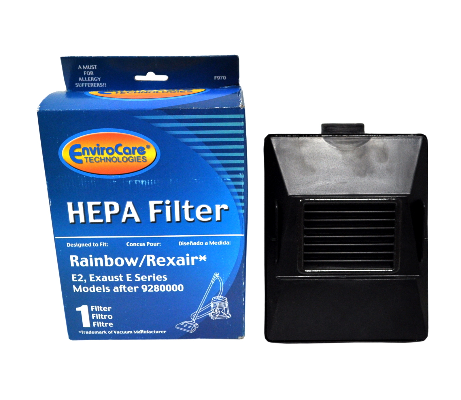 Envirocare HEPA Filter Designed To Fit Rainbow E2 Series Vacuums F970
